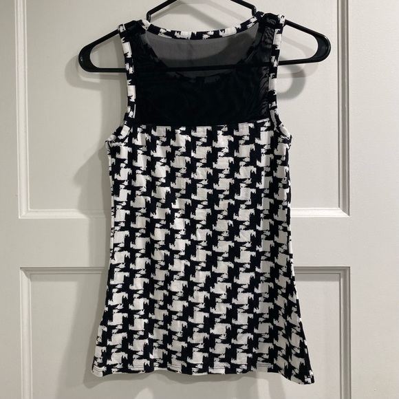 Express houndstooth mesh tank - Picture 4 of 5